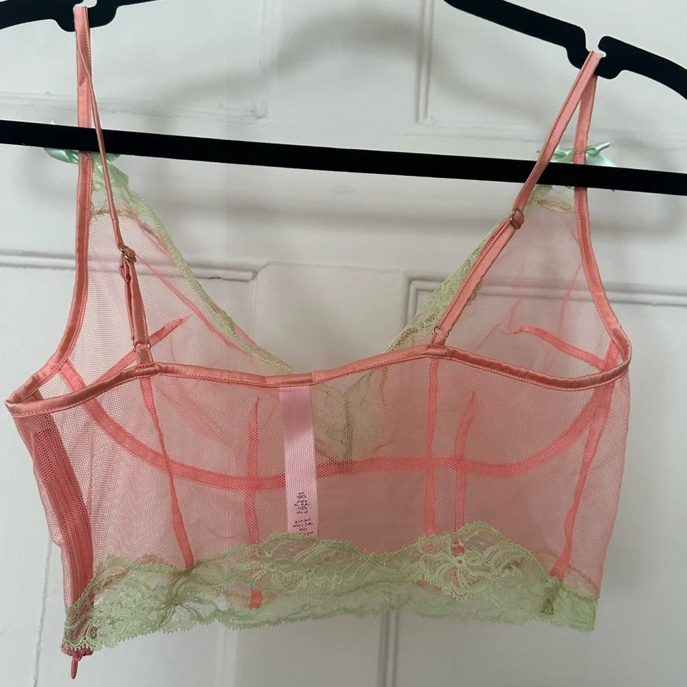 Agent Provocateur Heidi Bralette melon mint size small